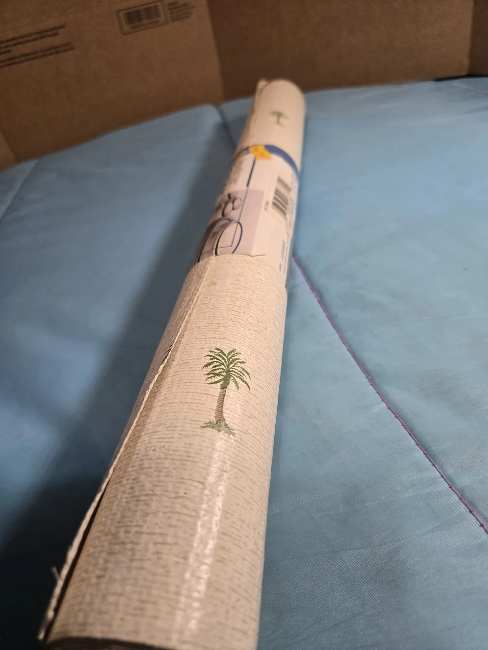 Vtg Duck Brand Smooth Top Slide Grip Easy Line Palm Tree 20